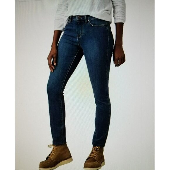 PRANA Women's Sienna Hiking Jeans True Blue Stretch Denim Size 12 Reg - Picture 1 of 11